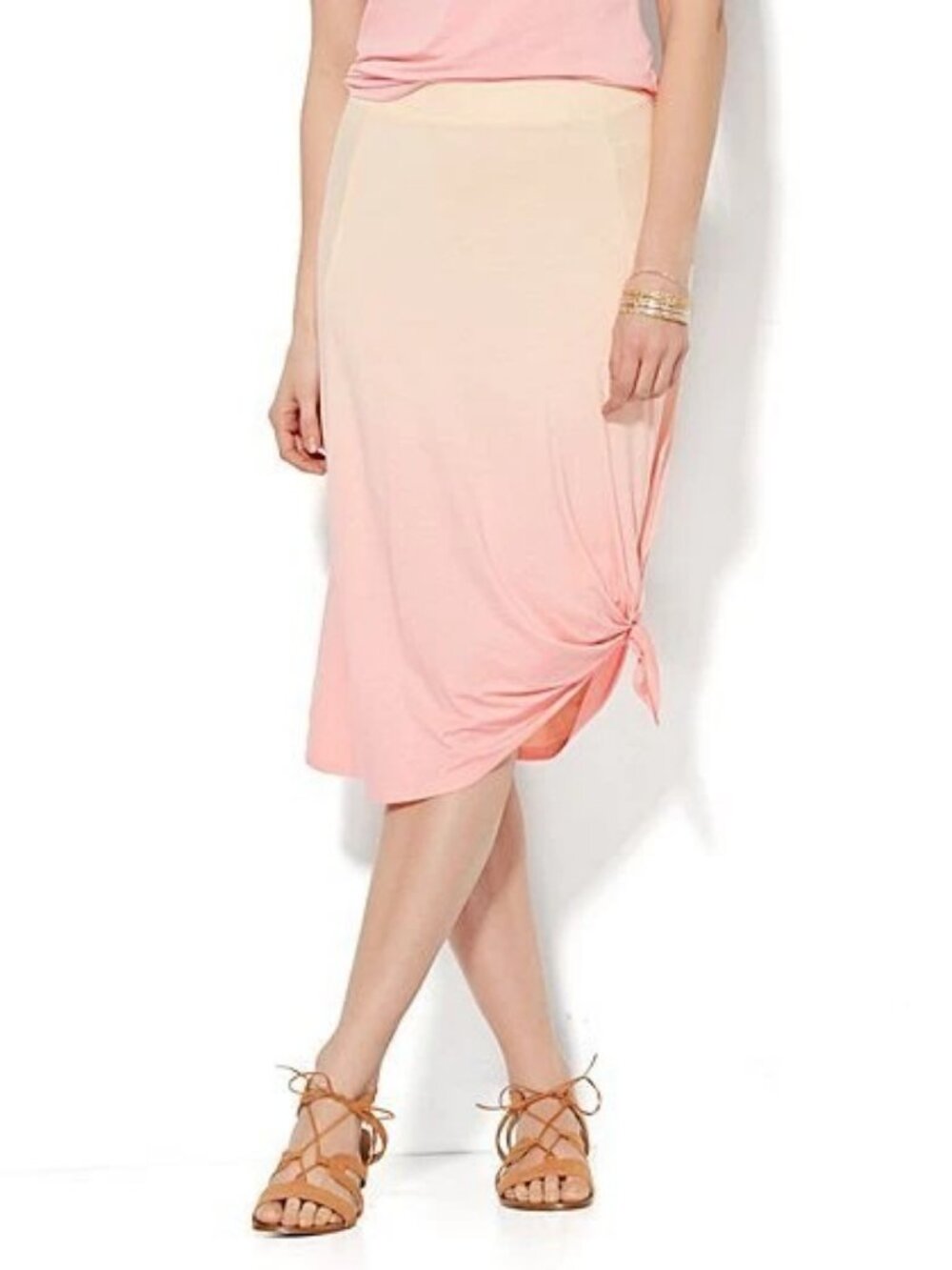 New York & Company Ombré Tie-Detail Skirt, size XS